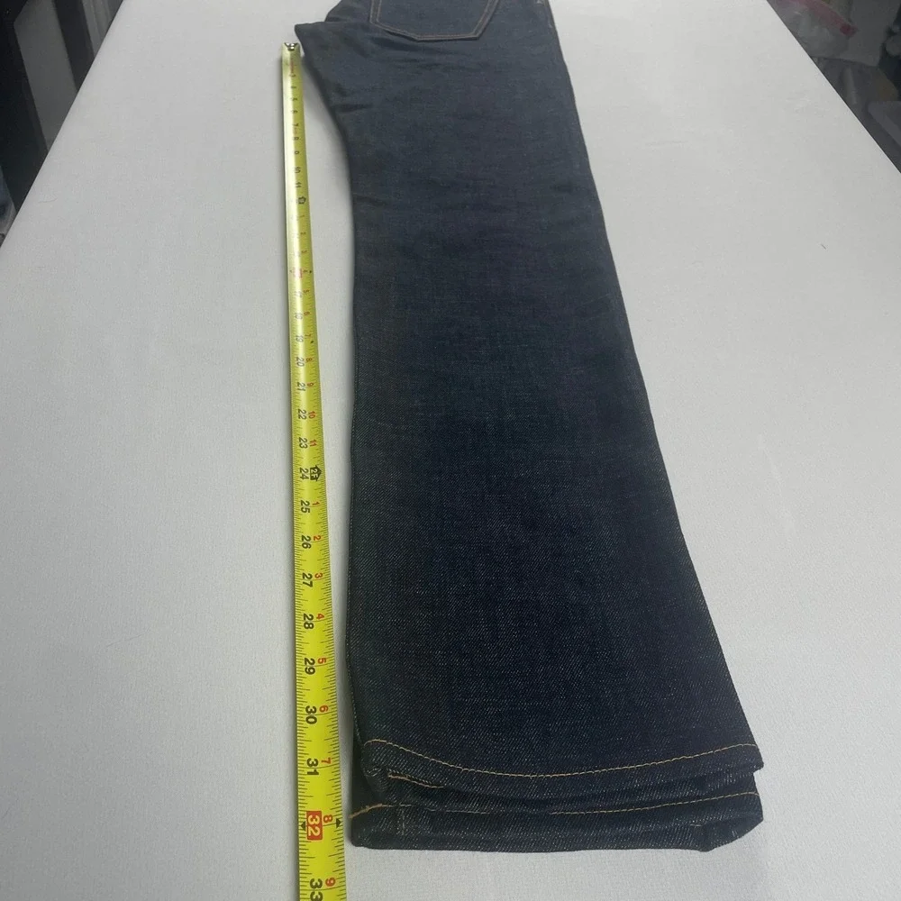 Dillon Montara Selvaged Denim Dark Raw Wash Straight Leg Blue Size‎ 28x32